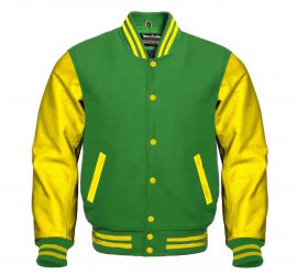 Varsity Jacket Green Yellow